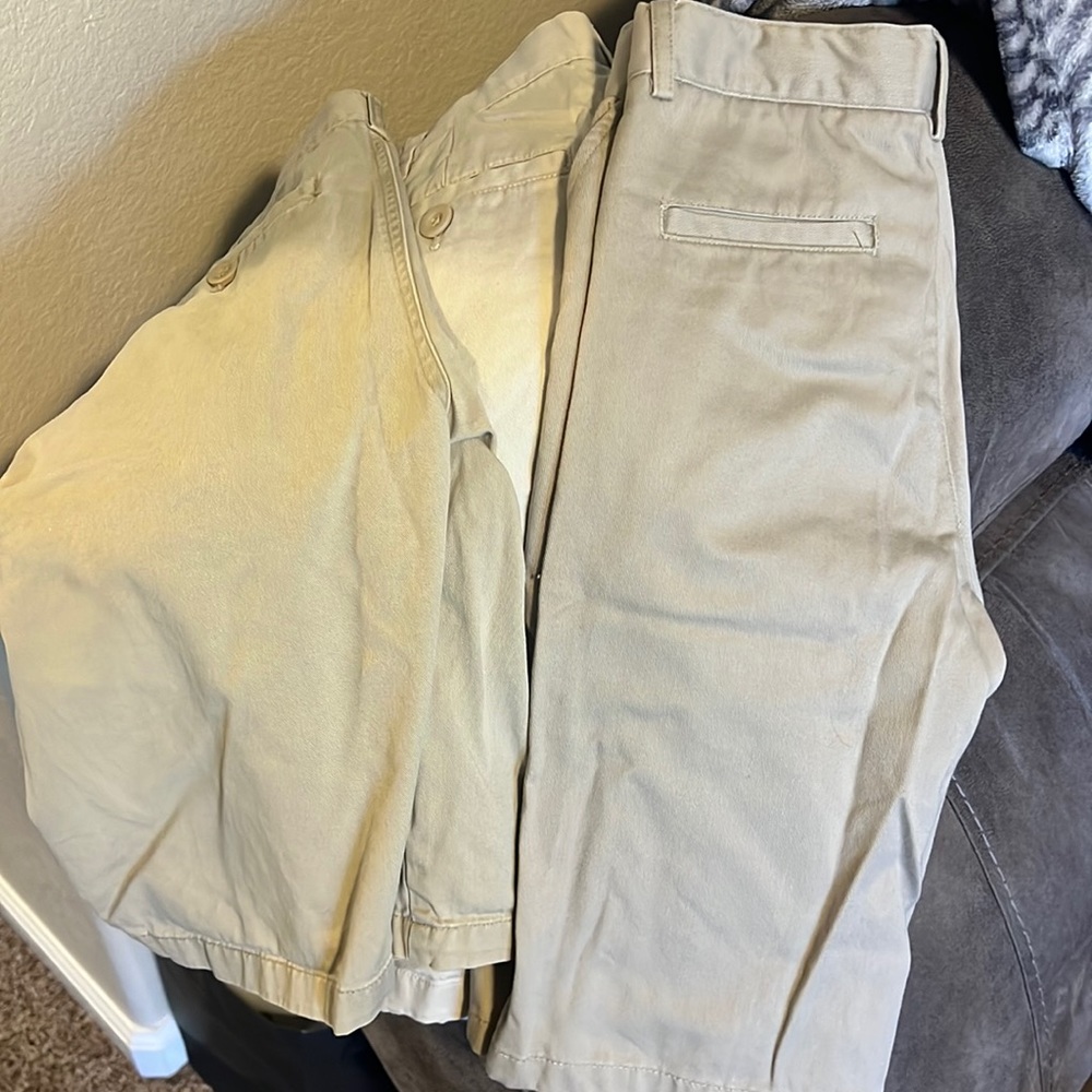 Three pairs Khakis Shorts